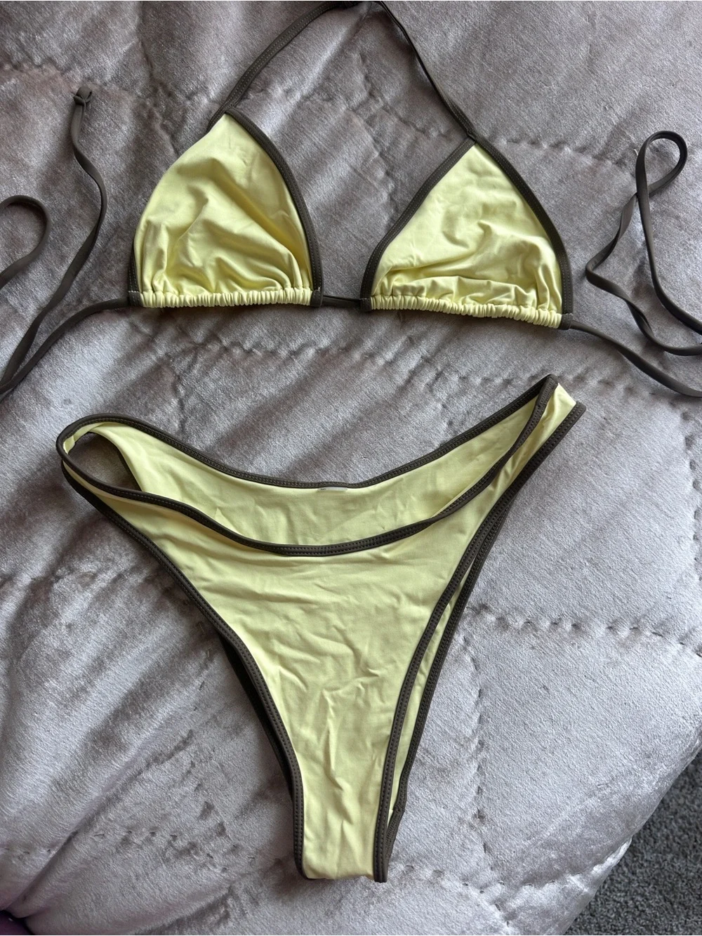 Frankie’s Bikinis Sweet Shop Banana Cream Bikini S/M